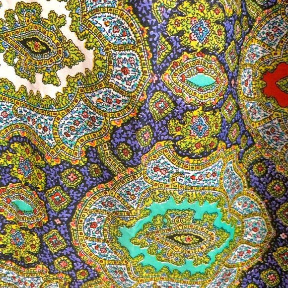 50s/60s Vintage Spansih Mosaic Patterned Flare, Circle Skirt - Picture 2 of 4